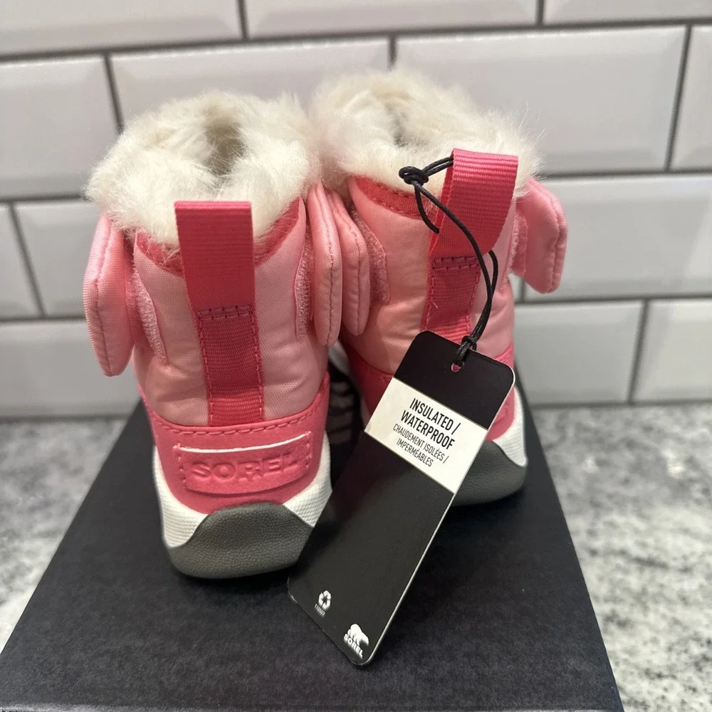 Sorel Toddler Whitney Bootie WP Infant 6 Snow‎ Waterproof Insulated Pink Winter